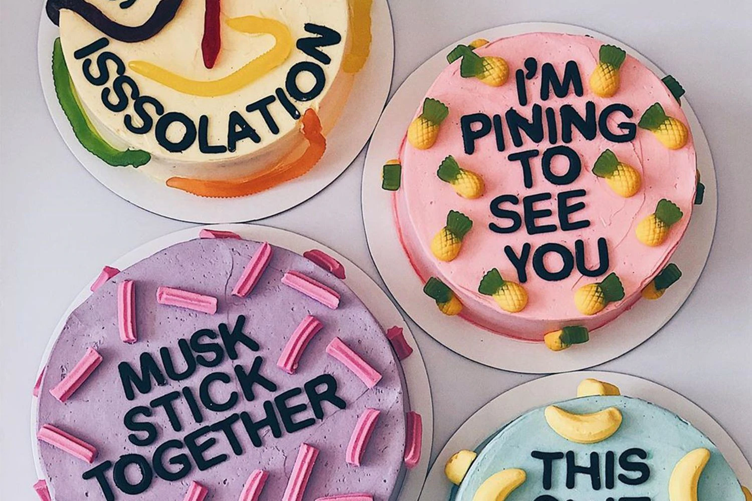 This Melbourne baker has created a range of cheery cakes to get you through iso